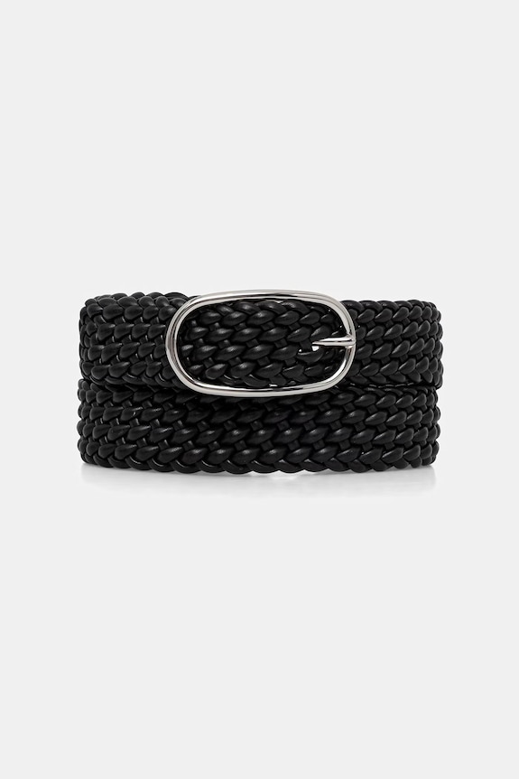 Sisley curea pentru femei, cu imitație de piele negru 6QAJWL03N