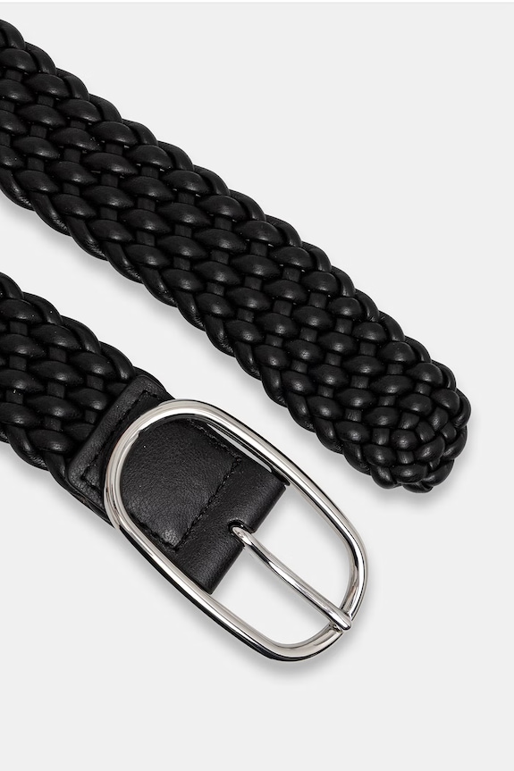 Sisley curea pentru femei, cu imitație de piele 6QAJWL03N negru SS26