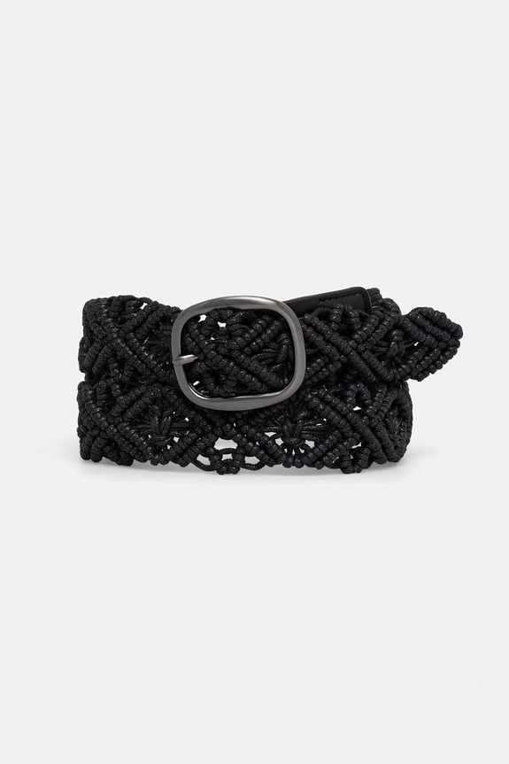 United Colors of Benetton cintura intrecciata da donna nero 6XGSVL00E