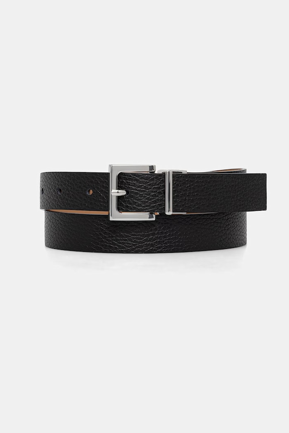 Gianni Chiarini curea reversibilă pentru femei, din piele negru CN.K00332