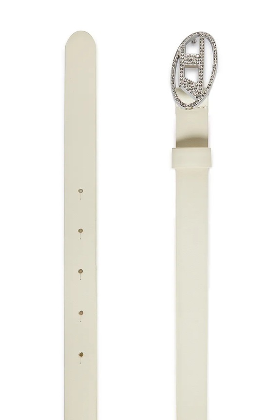 Diesel pasek skórzany dziecięcy B1DRCRYSTAL BELTS J02524.KXBLR biały SS26