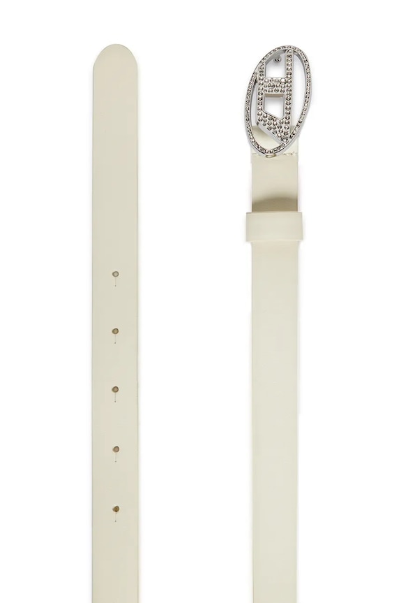 Diesel pasek skórzany dziecięcy B1DRCRYSTAL BELTS J02524.KXBLR biały SS26