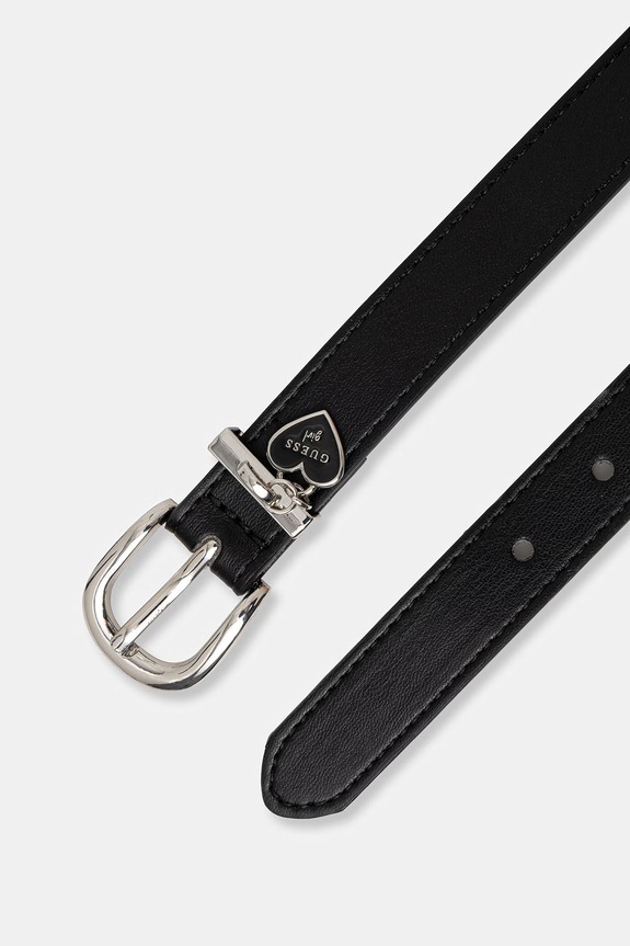 Guess pasek dziecięcy z imitacji skóry J6GZ27.WHEG0.PPY2.M czarny SS26
