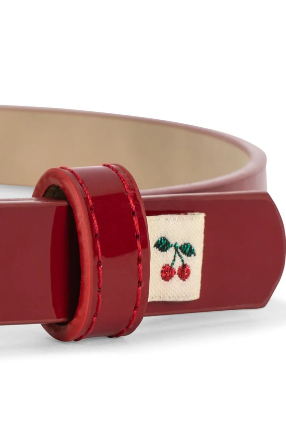Dziewczynka Konges Sløjd pasek dziecięcy BINA BELT KS105293.PPY2 czerwony