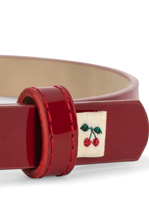 Dziewczynka Konges Sløjd pasek dziecięcy BINA BELT KS105293.PPY2 czerwony