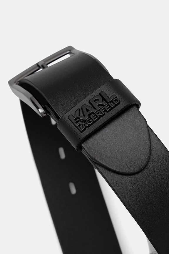 Кожен колан Karl Lagerfeld 561431.815300 черен SS26