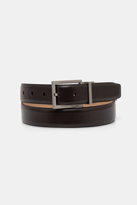 Calvin Klein curea cu două fețe piele maro LV04D7026G