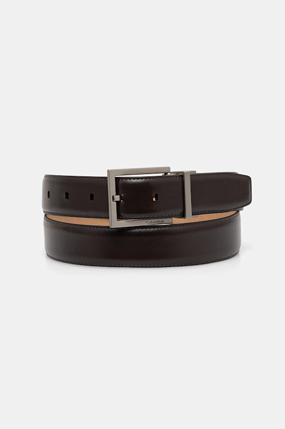Calvin Klein curea cu două fețe piele maro LV04D7026G