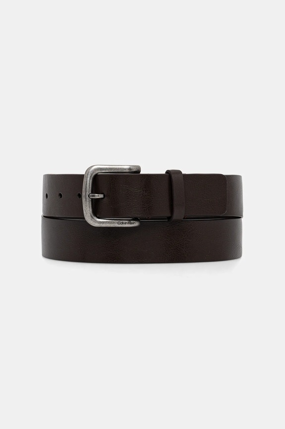 Δερμάτινη ζώνη Calvin Klein Συσκευασία Δώρου καφέ LV04D7041G