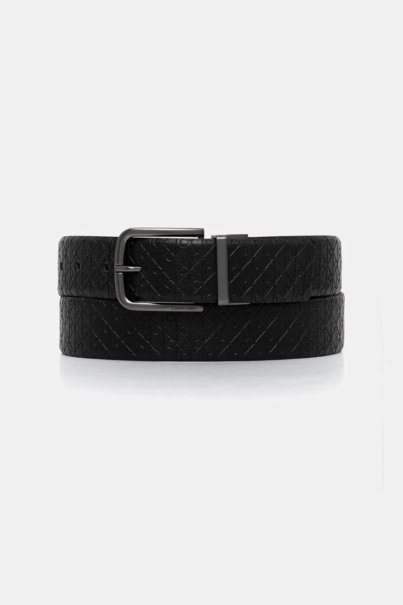 Oboustranný kožený pásek Calvin Klein imitace kůže černá LV04D7042G