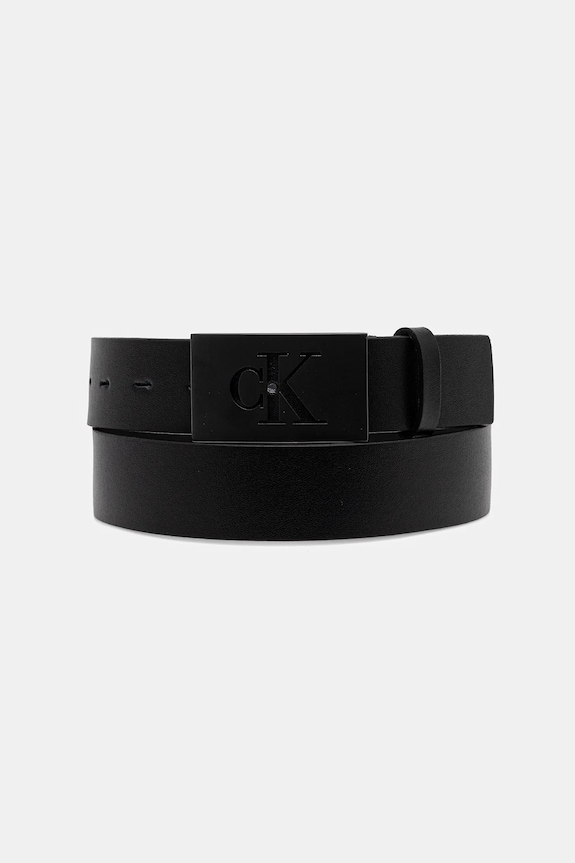 Calvin Klein pasek imitacja skóry licowej czarny LV04D7043G