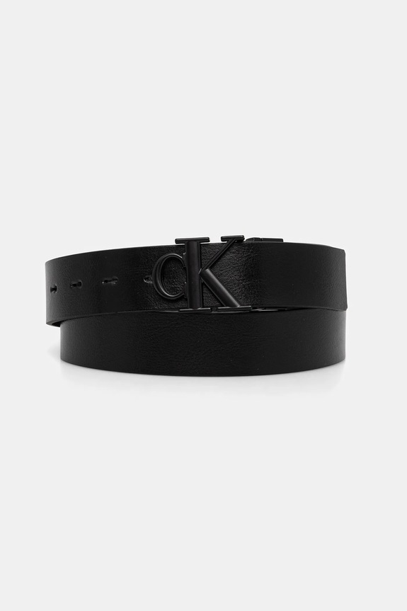 Calvin Klein pasek dwustronny męski skórzany czarny LV04D7049G