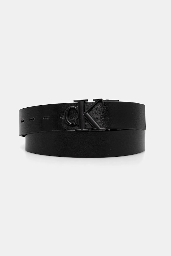 Calvin Klein pasek dwustronny męski skórzany czarny LV04D7049G
