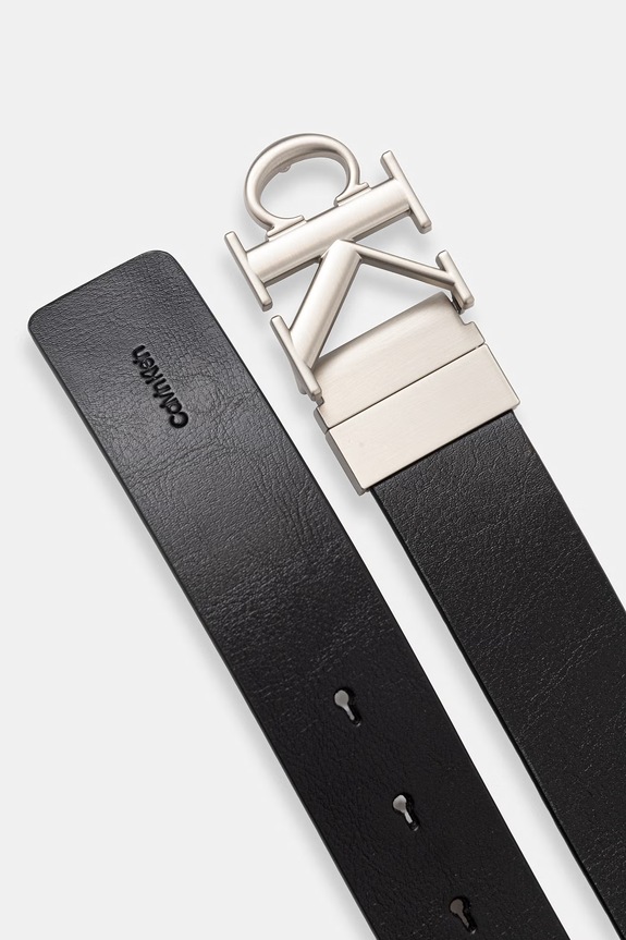 Akcesoria Calvin Klein pasek dwustronny męski skórzany LV04D7049G czarny