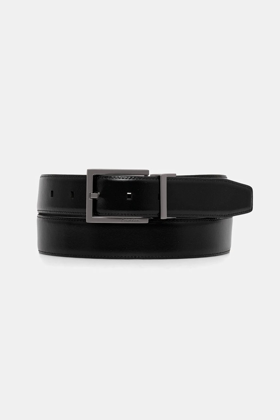 Obojstranný kožený opasok Calvin Klein čierna LV04D7052G
