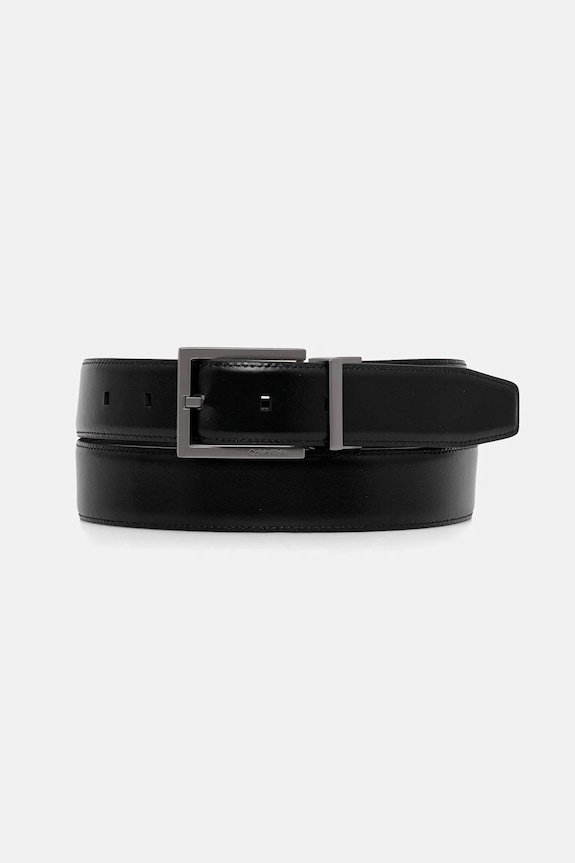 Obojstranný kožený opasok Calvin Klein čierna LV04D7052G