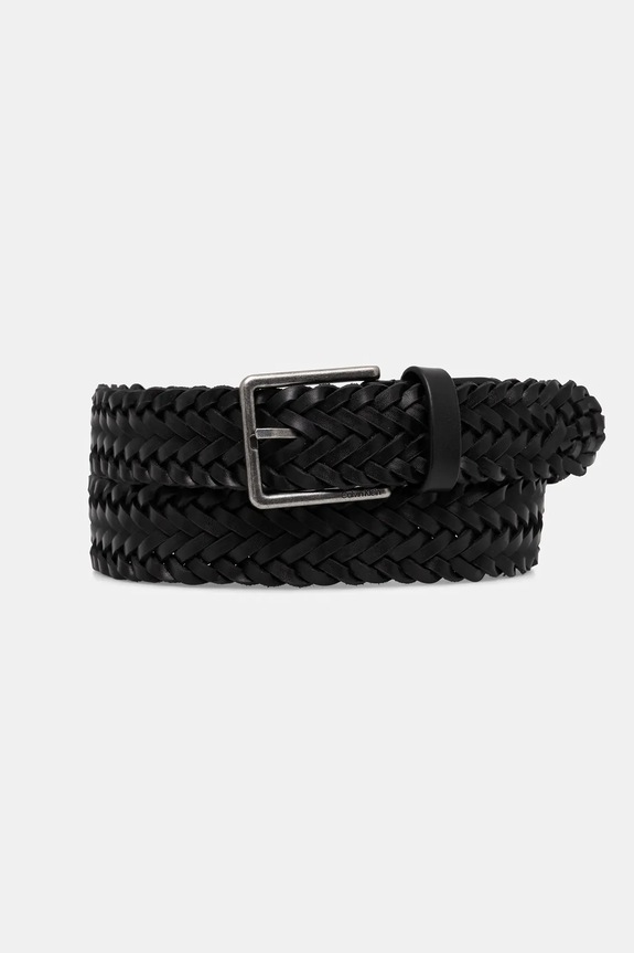Calvin Klein curea de piele Gift Box negru LV04D7053G