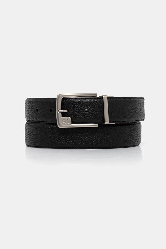 Oboustranný kožený pásek Calvin Klein Dárkový box černá LV04D7057G