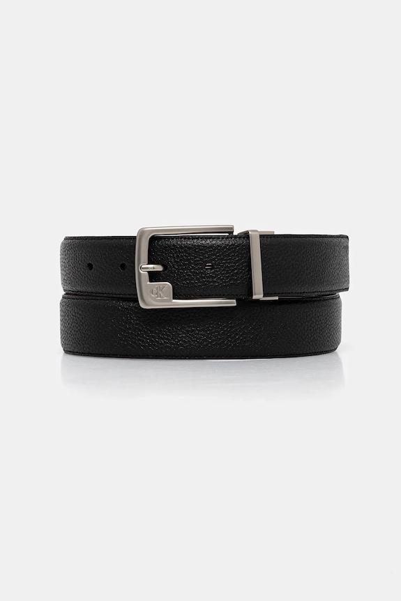 Oboustranný kožený pásek Calvin Klein Dárkový box černá LV04D7057G