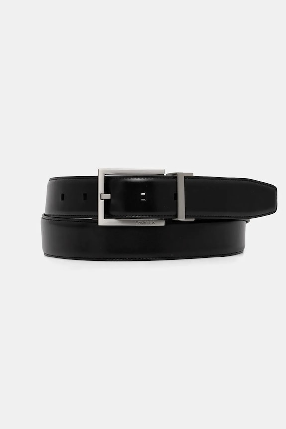 Calvin Klein curea de piele cu doua fete negru LV04D7060G