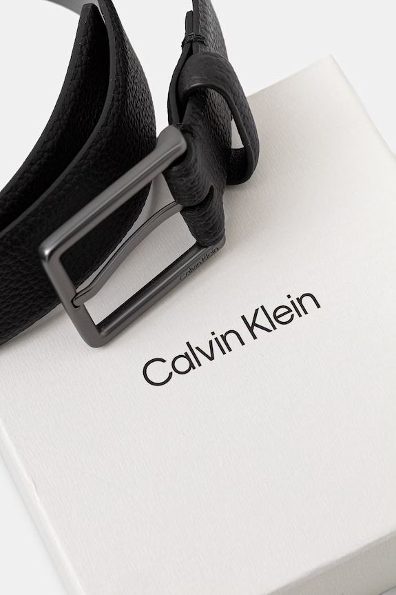 Akcesoria Calvin Klein pasek męski skórzany LV04D7062G czarny