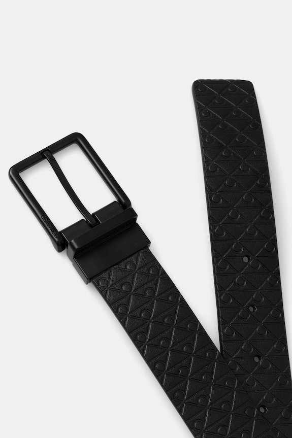 Calvin Klein obojstranný opasok pánsky kožený LV04D7063G čierna SS26