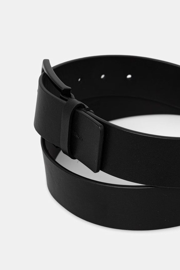 Calvin Klein pasek męski skórzany LV04D7066G czarny SS26