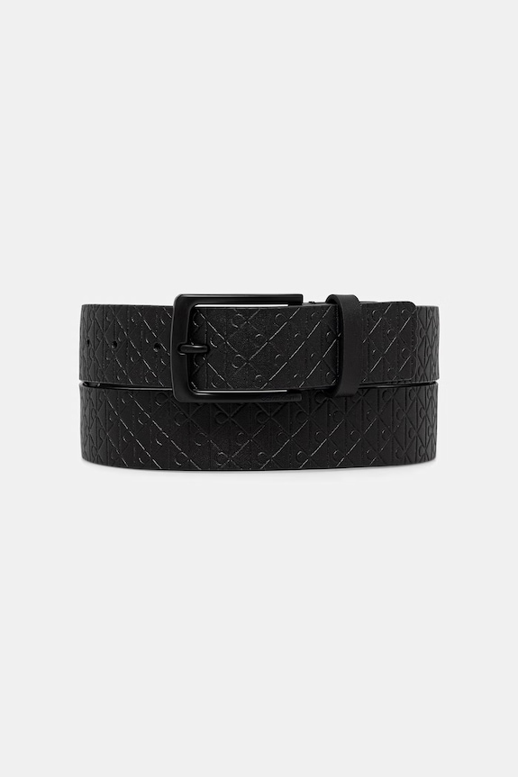 Calvin Klein opasok pánsky kožený čierna LV04D7068G
