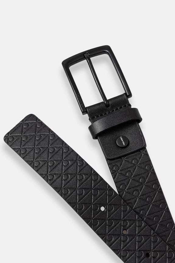 Calvin Klein opasok pánsky kožený LV04D7068G čierna SS26