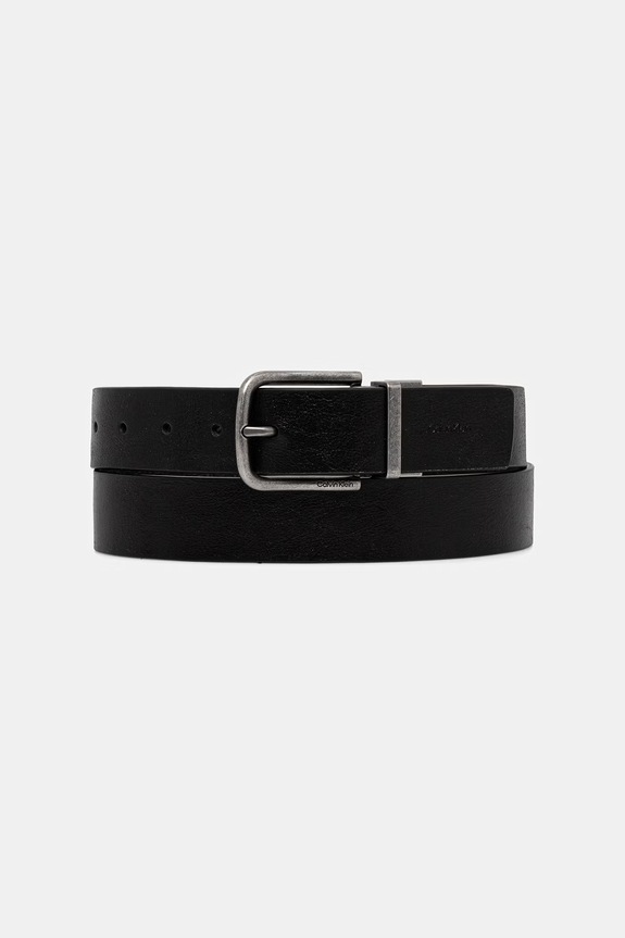 Calvin Klein pasek dwustronny męski skórzany czarny LV04D7071G