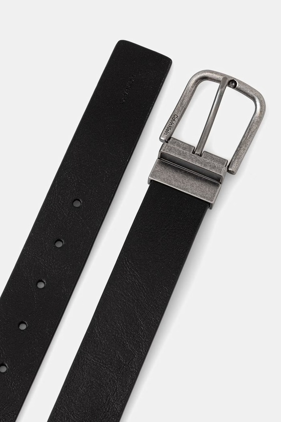 Calvin Klein pasek dwustronny męski skórzany LV04D7071G czarny SS26