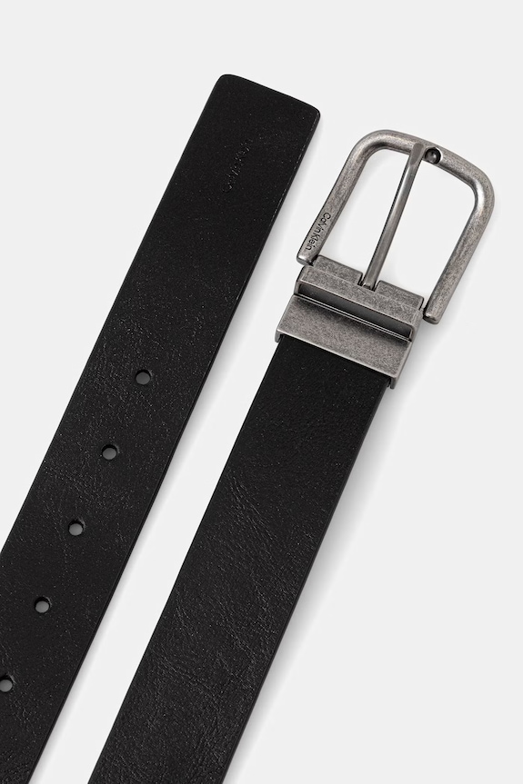 Calvin Klein pasek dwustronny męski skórzany LV04D7071G czarny SS26