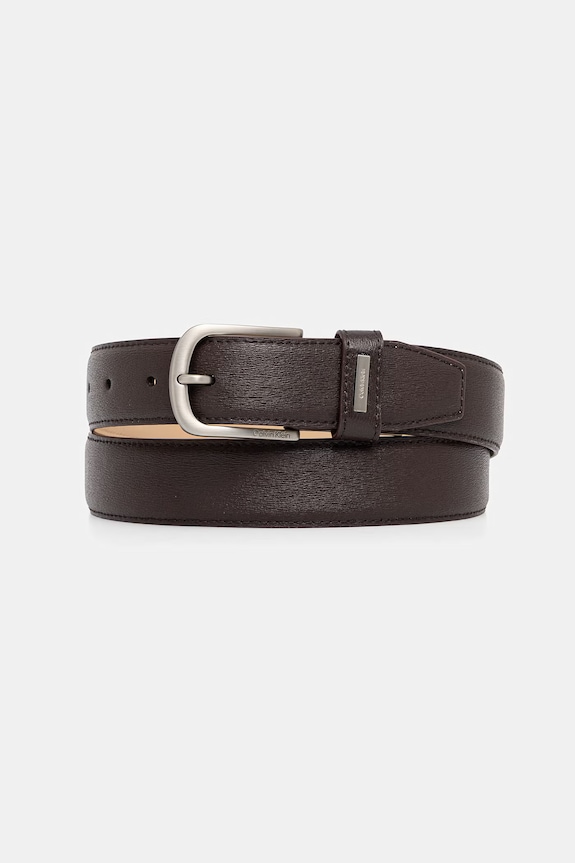 Calvin Klein pasek męski skórzany brązowy LV04D7072G