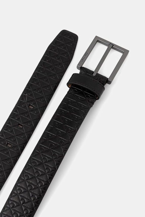 Calvin Klein pasek męski skórzany LV04D7078G czarny SS26
