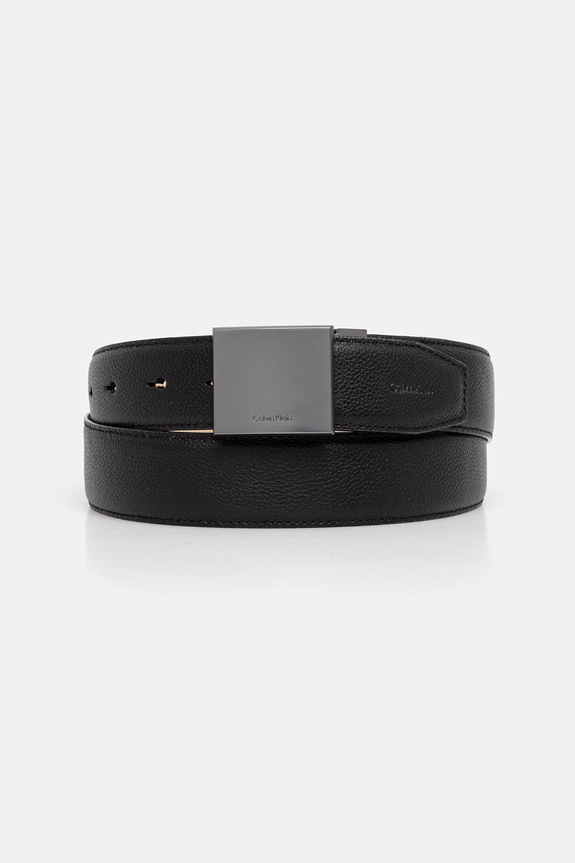 Calvin Klein opasok pánsky kožený čierna LV04D7080G