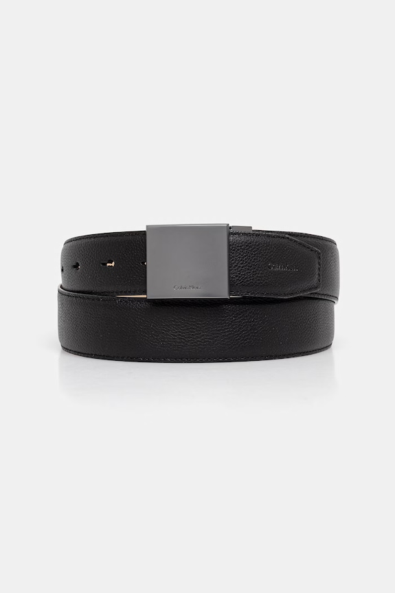 Calvin Klein opasok pánsky kožený čierna LV04D7080G