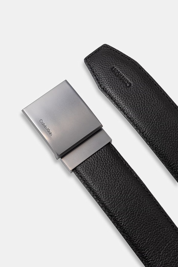 Calvin Klein opasok pánsky kožený LV04D7080G čierna SS26
