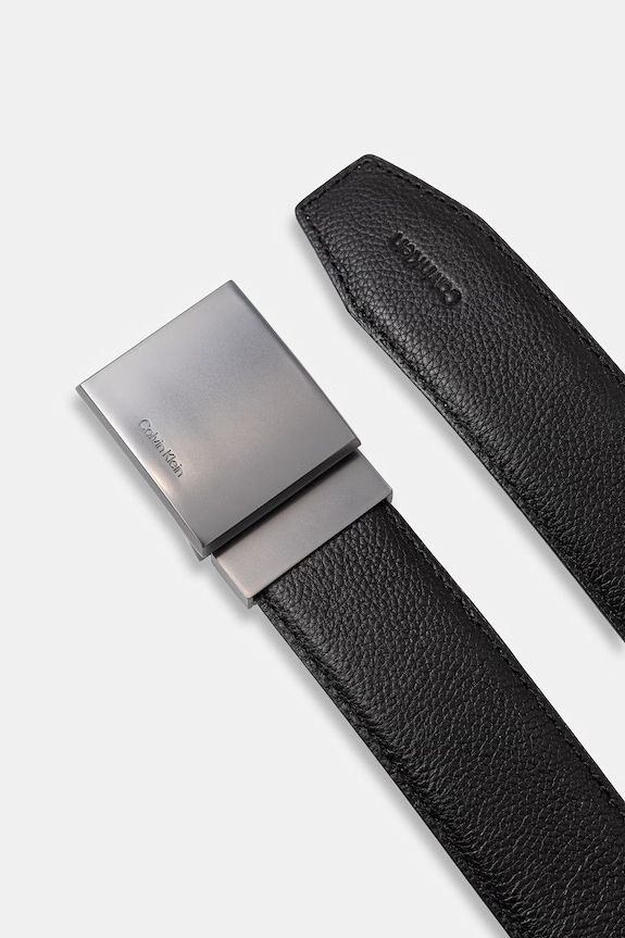 Calvin Klein opasok pánsky kožený LV04D7080G čierna SS26