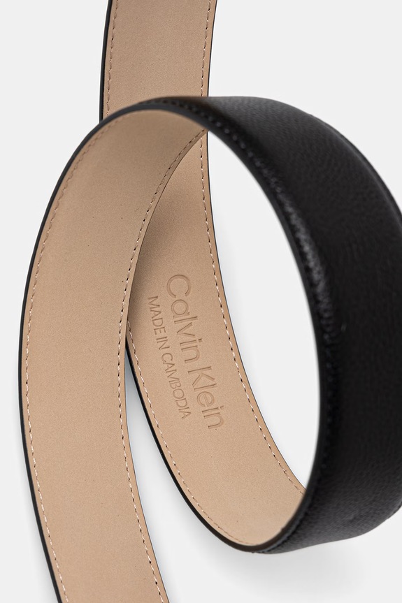 Calvin Klein opasok pánsky kožený LV04D7080G čierna SS26
