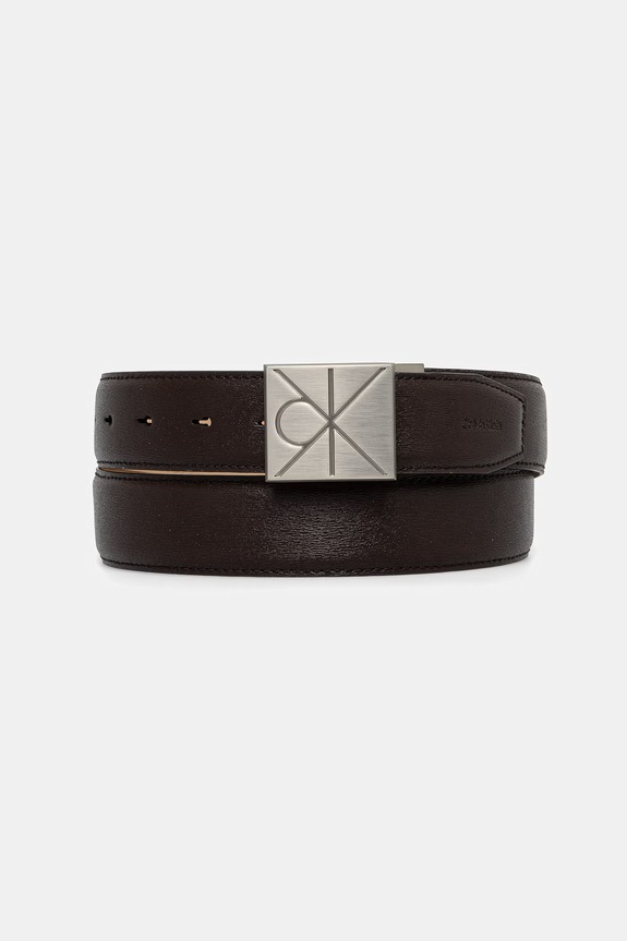 Calvin Klein opasok pánsky kožený hnedá LV04D7081G
