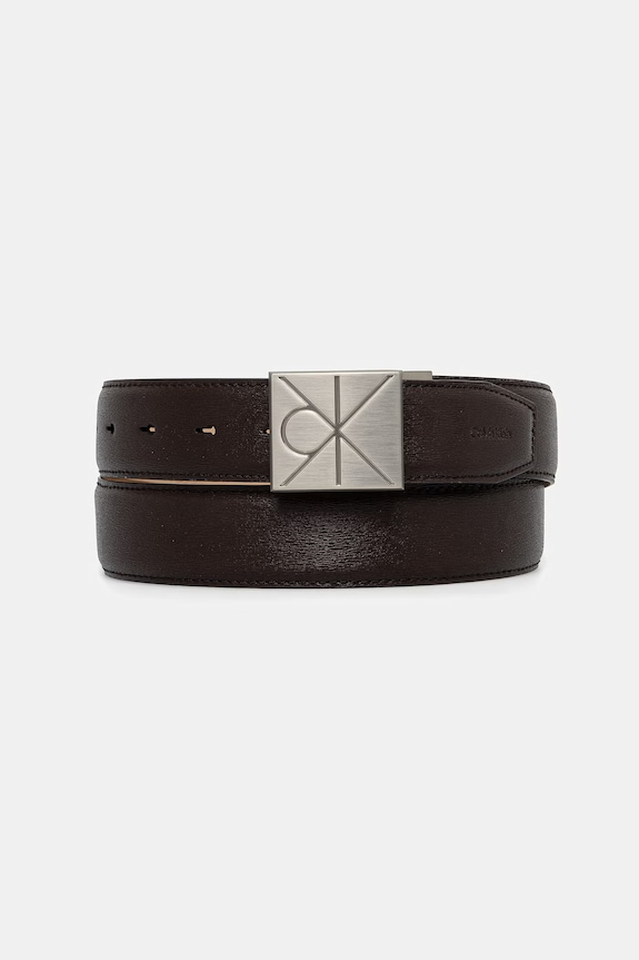 Calvin Klein opasok pánsky kožený hnedá LV04D7081G