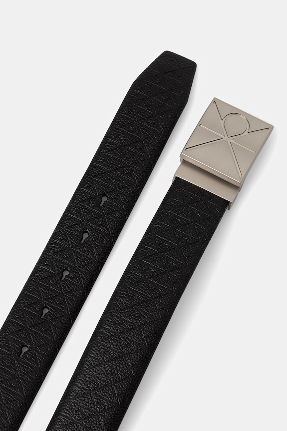 Calvin Klein pasek męski skórzany LV04D7082G czarny SS26