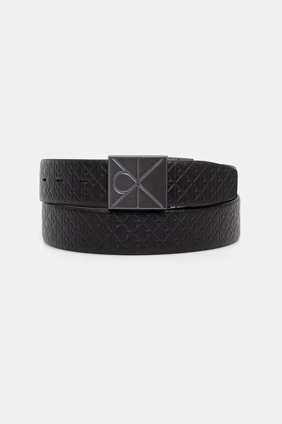 Calvin Klein ζώνη διπλής όψης ανδρική δερμάτινη μαύρο LV04D7083G