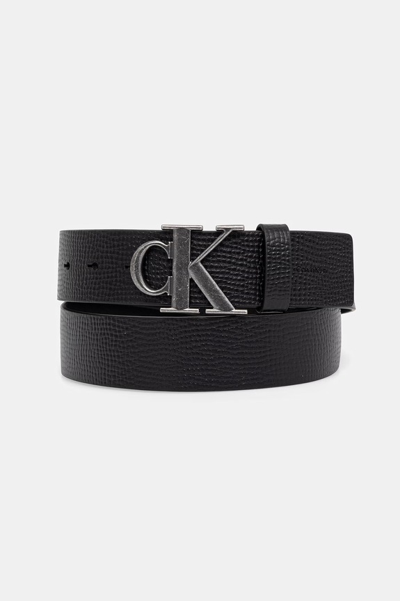 Calvin Klein pasek męski skórzany czarny LV04D7085G