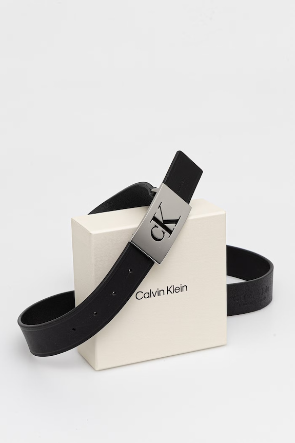 Akcesoria Calvin Klein pasek męski skórzany LV04D7087G czarny