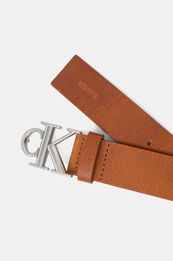 Calvin Klein opasok pánsky kožený LV04D7091G hnedá SS26
