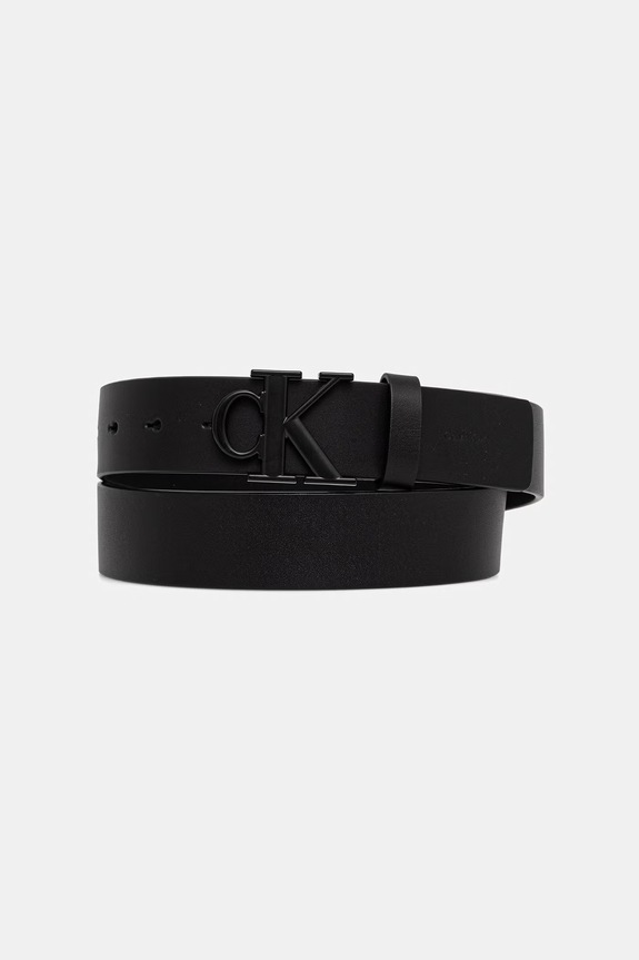 Calvin Klein pasek męski skórzany czarny LV04D7091G