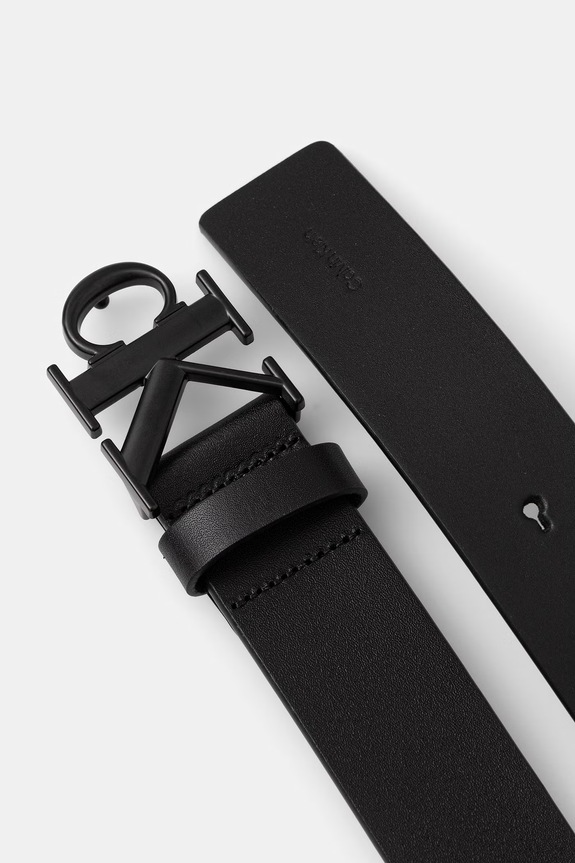 Calvin Klein pasek męski skórzany LV04D7091G czarny SS26