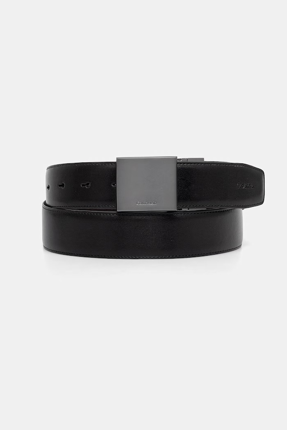 Calvin Klein pasek męski skórzany czarny LV04D7119G