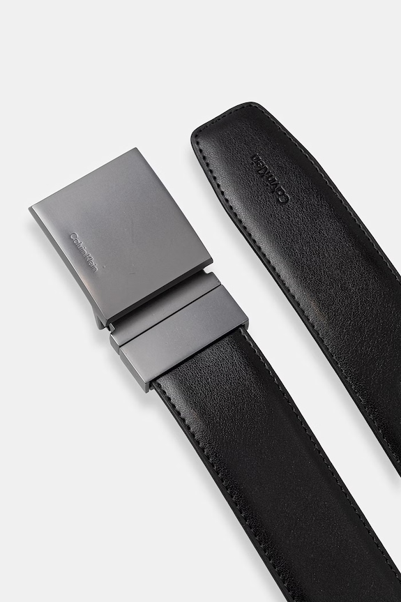 Akcesoria Calvin Klein pasek męski skórzany LV04D7119G czarny